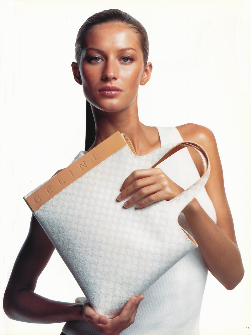 Gisele Bundchen featured in  the Celine advertisement for Spring/Summer 2000