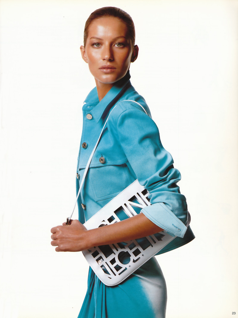 Gisele Bundchen featured in  the Celine advertisement for Spring/Summer 2000