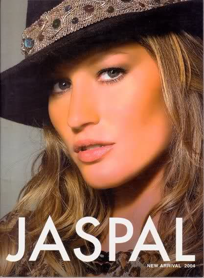 Gisele Bundchen featured in  the Jaspal advertisement for Autumn/Winter 2004