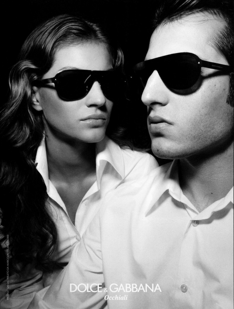 Gisele Bundchen featured in  the Dolce & Gabbana - Eyewear advertisement for Spring/Summer 2000