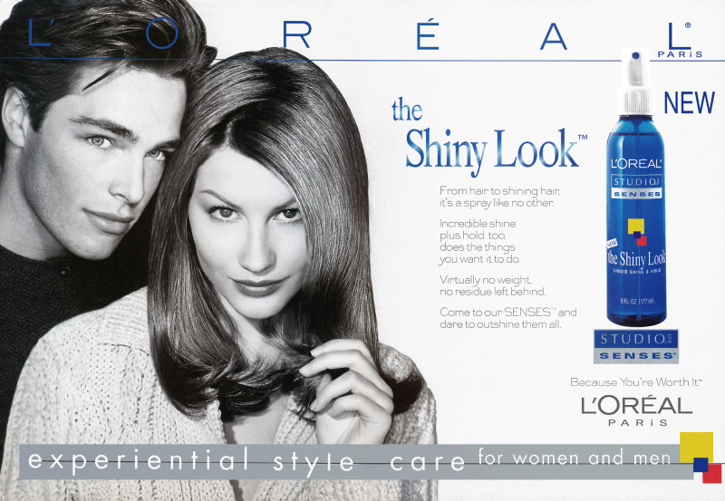 Gisele Bundchen featured in  the L\'Oreal Paris advertisement for Autumn/Winter 1996