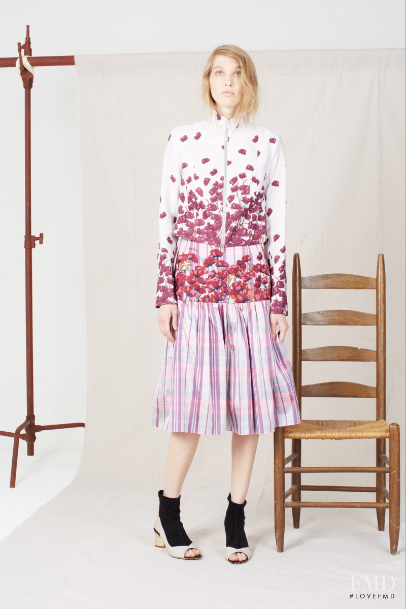 Irina Nikolaeva featured in  the SUNO lookbook for Resort 2014