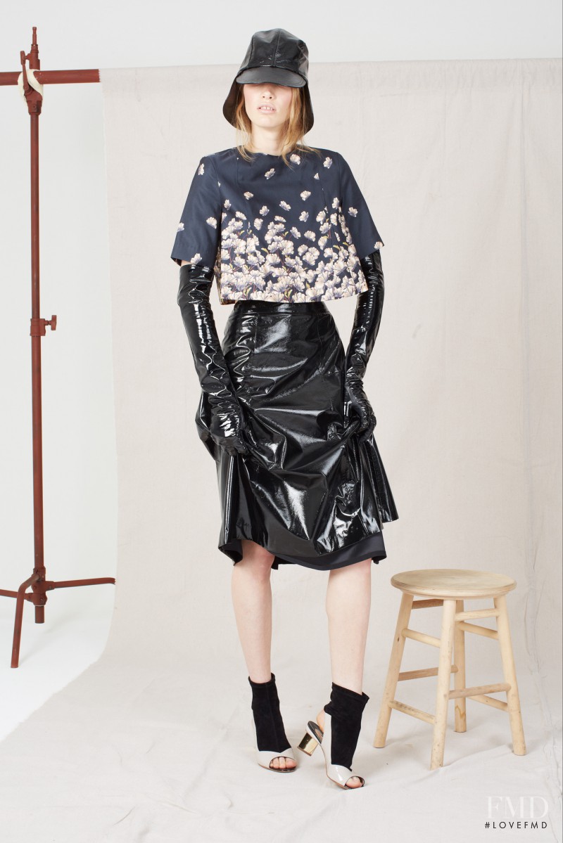 Irina Nikolaeva featured in  the SUNO lookbook for Resort 2014