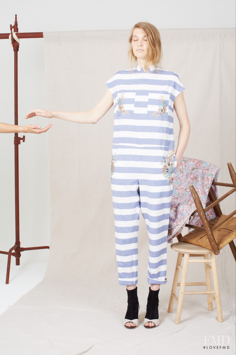 Irina Nikolaeva featured in  the SUNO lookbook for Resort 2014