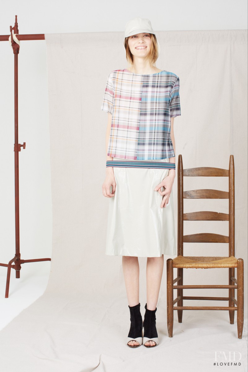 Irina Nikolaeva featured in  the SUNO lookbook for Resort 2014