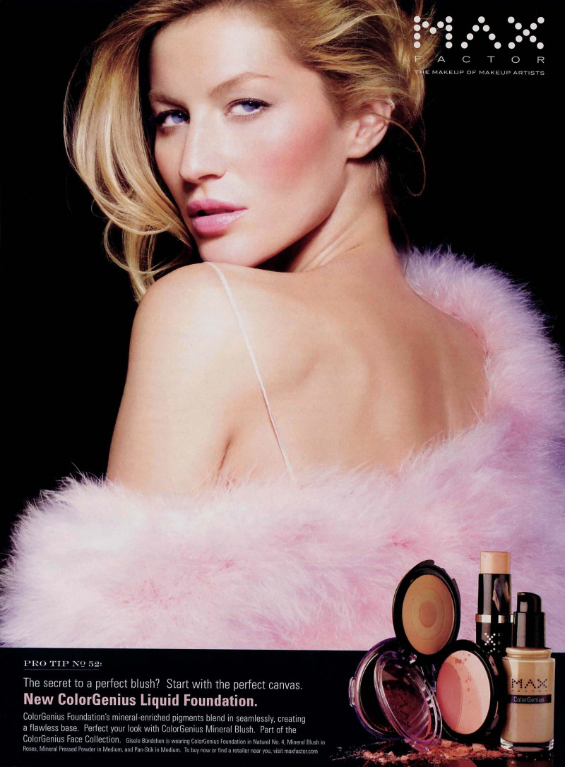 Gisele Bundchen featured in  the Max Factor advertisement for Autumn/Winter 2008