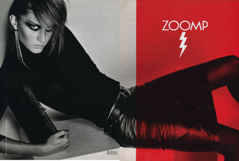 Gisele Bundchen featured in  the Zoomp advertisement for Autumn/Winter 2000