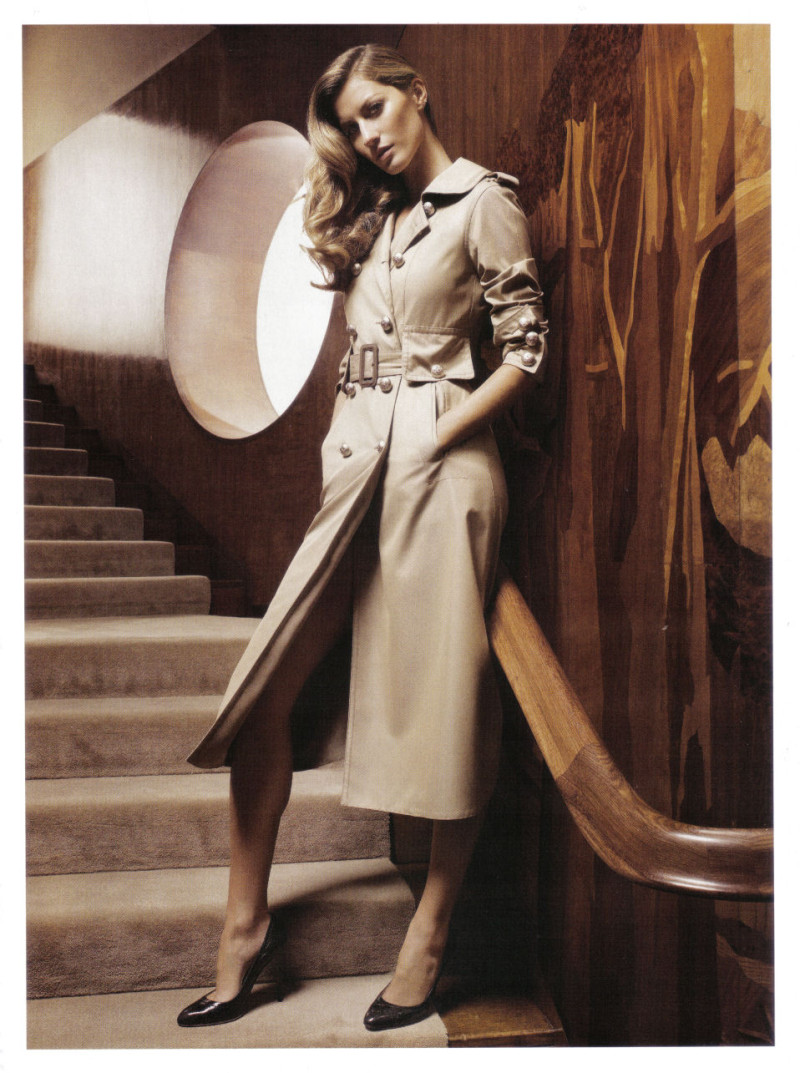 Gisele Bundchen featured in  the Aquascutum advertisement for Autumn/Winter 2008