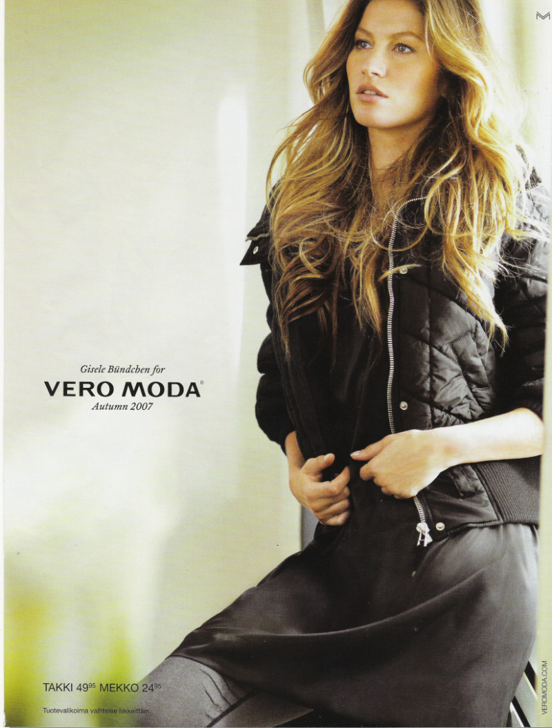 Gisele Bundchen featured in  the Vero Moda advertisement for Fall 2007