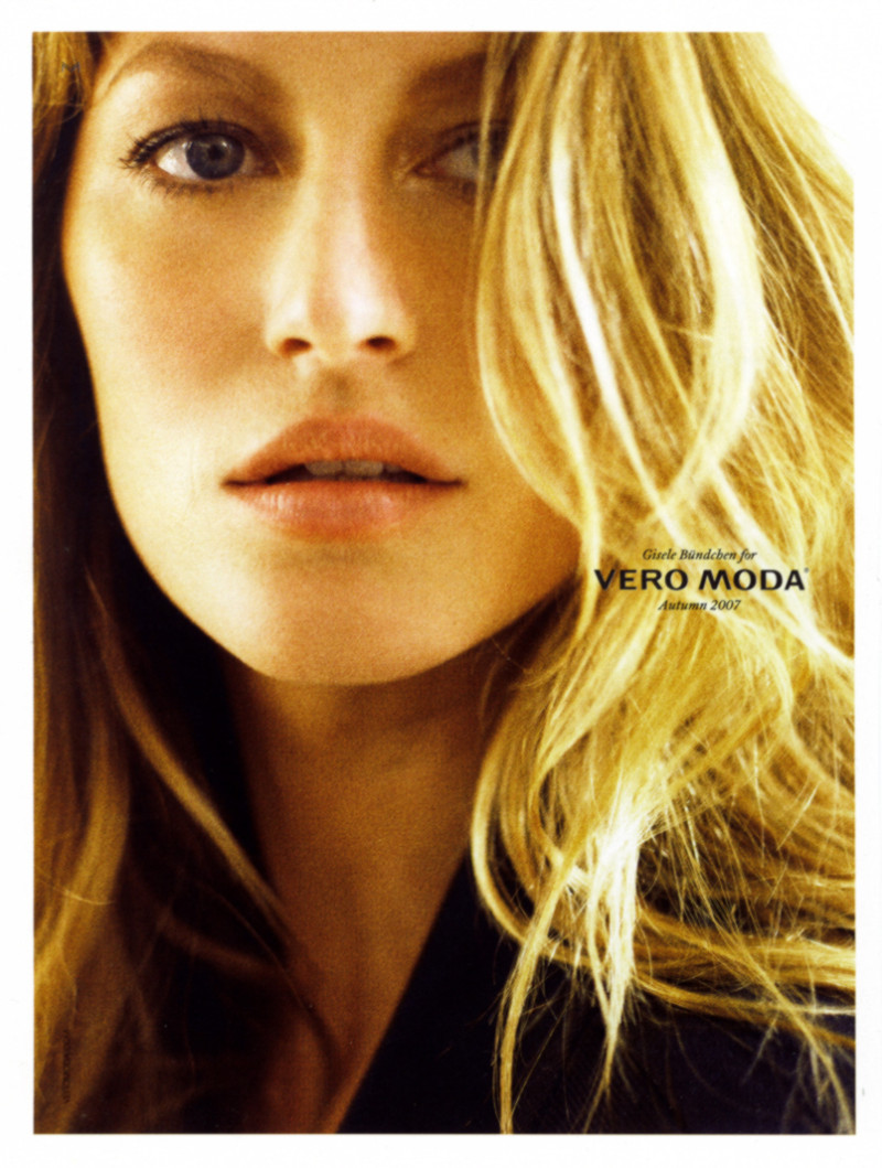 Gisele Bundchen featured in  the Vero Moda advertisement for Fall 2007