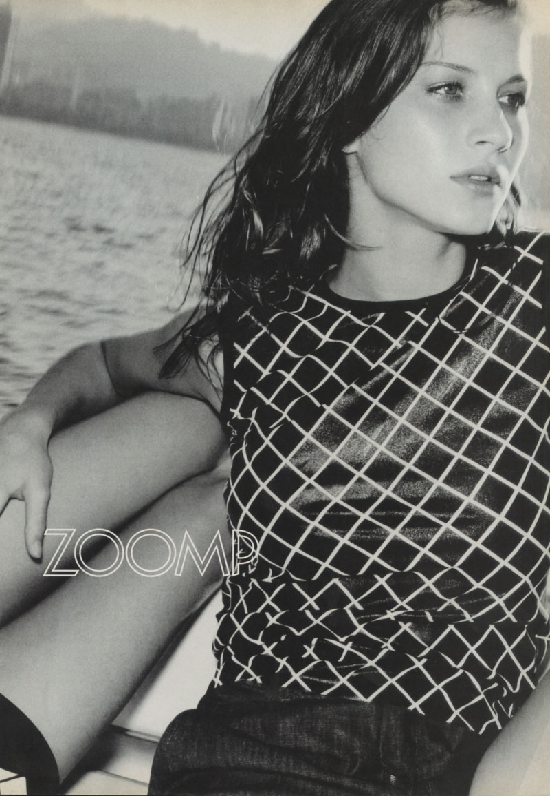 Gisele Bundchen featured in  the Zoomp advertisement for Spring/Summer 1998