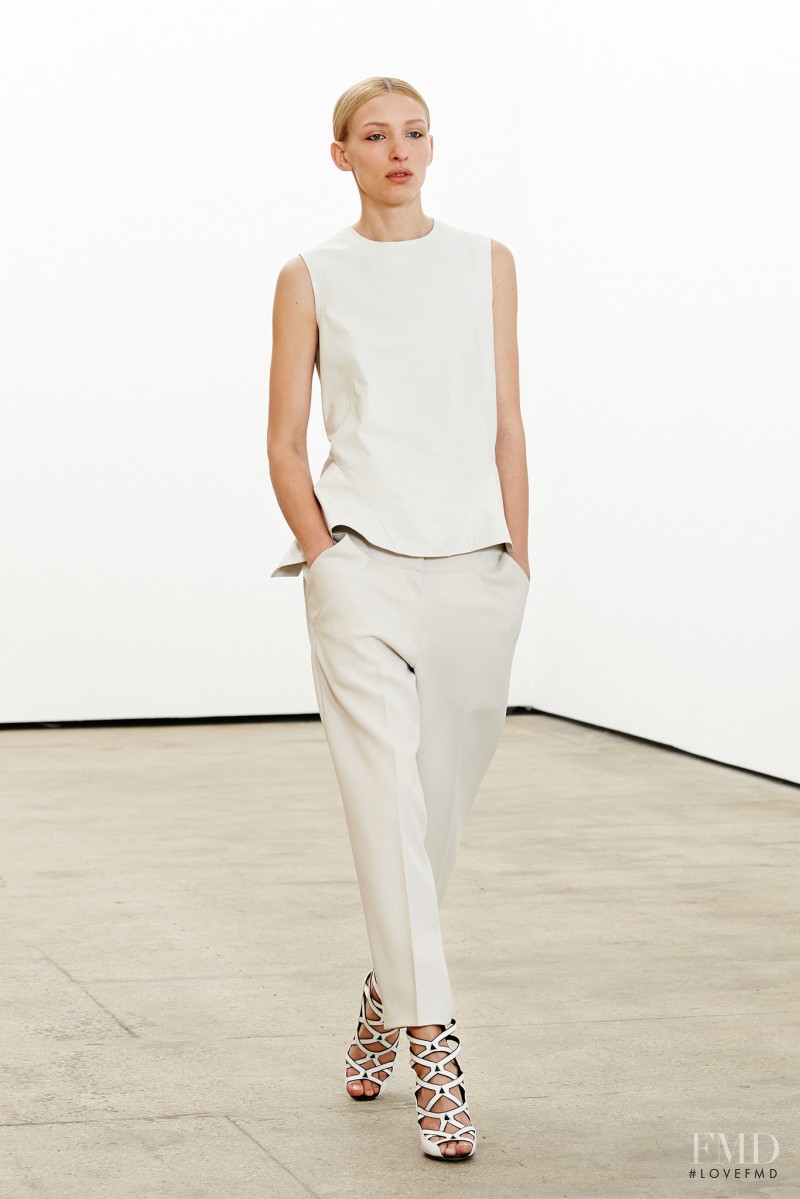 Maggie Maurer featured in  the Derek Lam fashion show for Resort 2014