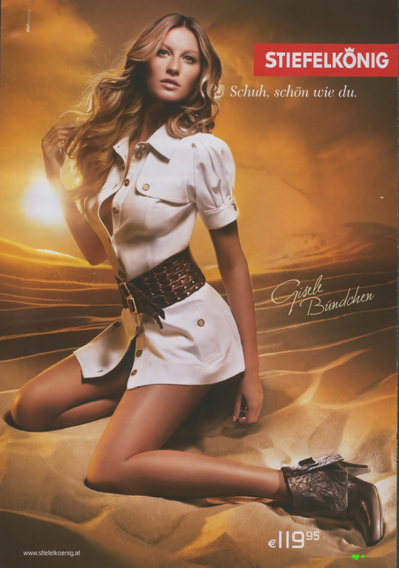 Gisele Bundchen featured in  the Stiefelkönig advertisement for Autumn/Winter 2007