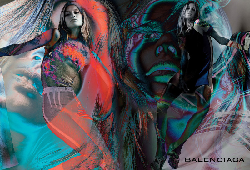 Gisele Bundchen featured in  the Balenciaga advertisement for Spring/Summer 2003