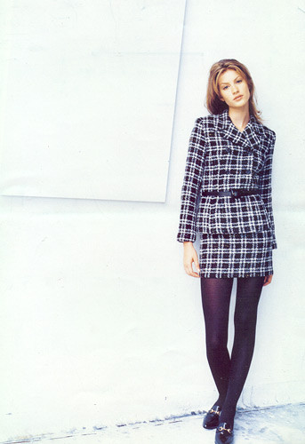 Gisele Bundchen featured in  the bebe advertisement for Autumn/Winter 1996