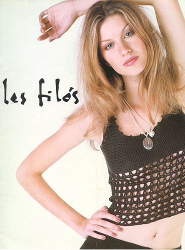 Gisele Bundchen featured in  the Les Filos advertisement for Spring/Summer 1996