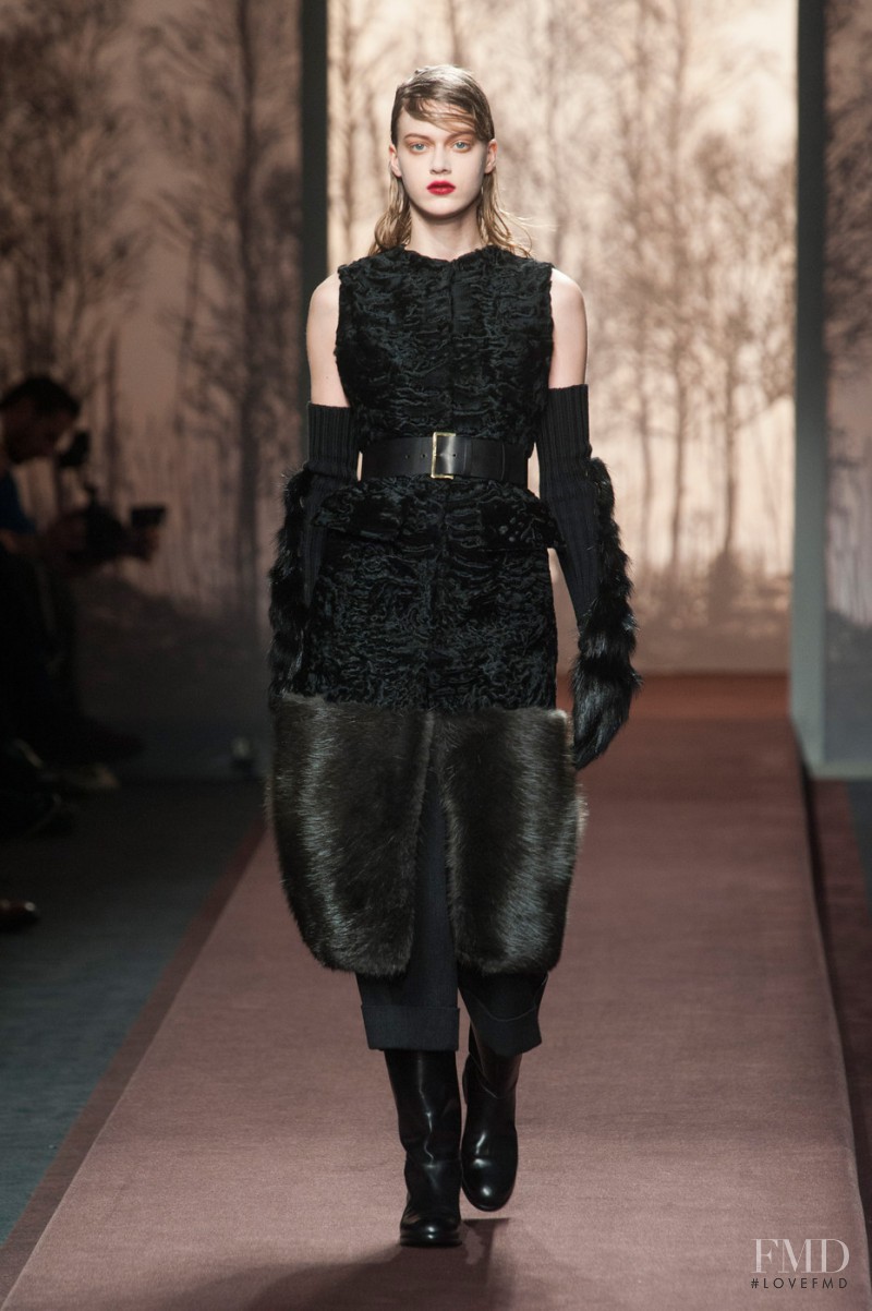 Tess Hellfeuer featured in  the Marni fashion show for Autumn/Winter 2013