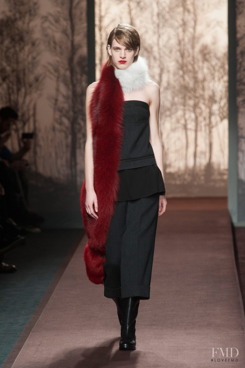 Ashleigh Good featured in  the Marni fashion show for Autumn/Winter 2013