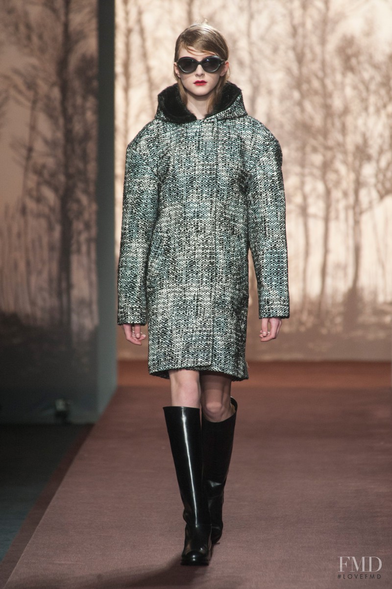 Gracie van Gastel featured in  the Marni fashion show for Autumn/Winter 2013