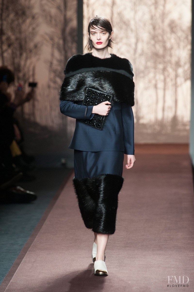 Sam Rollinson featured in  the Marni fashion show for Autumn/Winter 2013
