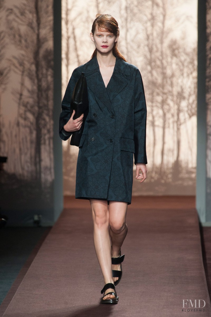 Irina Kravchenko featured in  the Marni fashion show for Autumn/Winter 2013