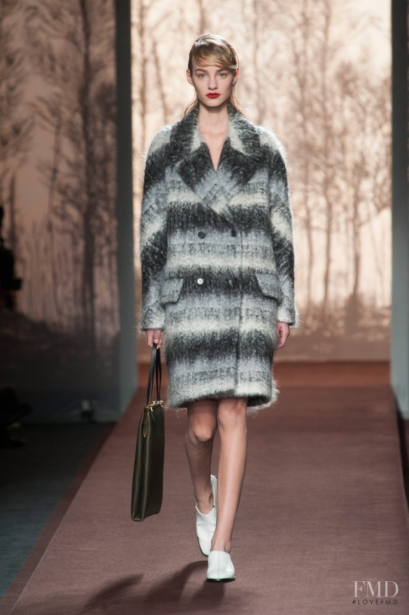 Maartje Verhoef featured in  the Marni fashion show for Autumn/Winter 2013