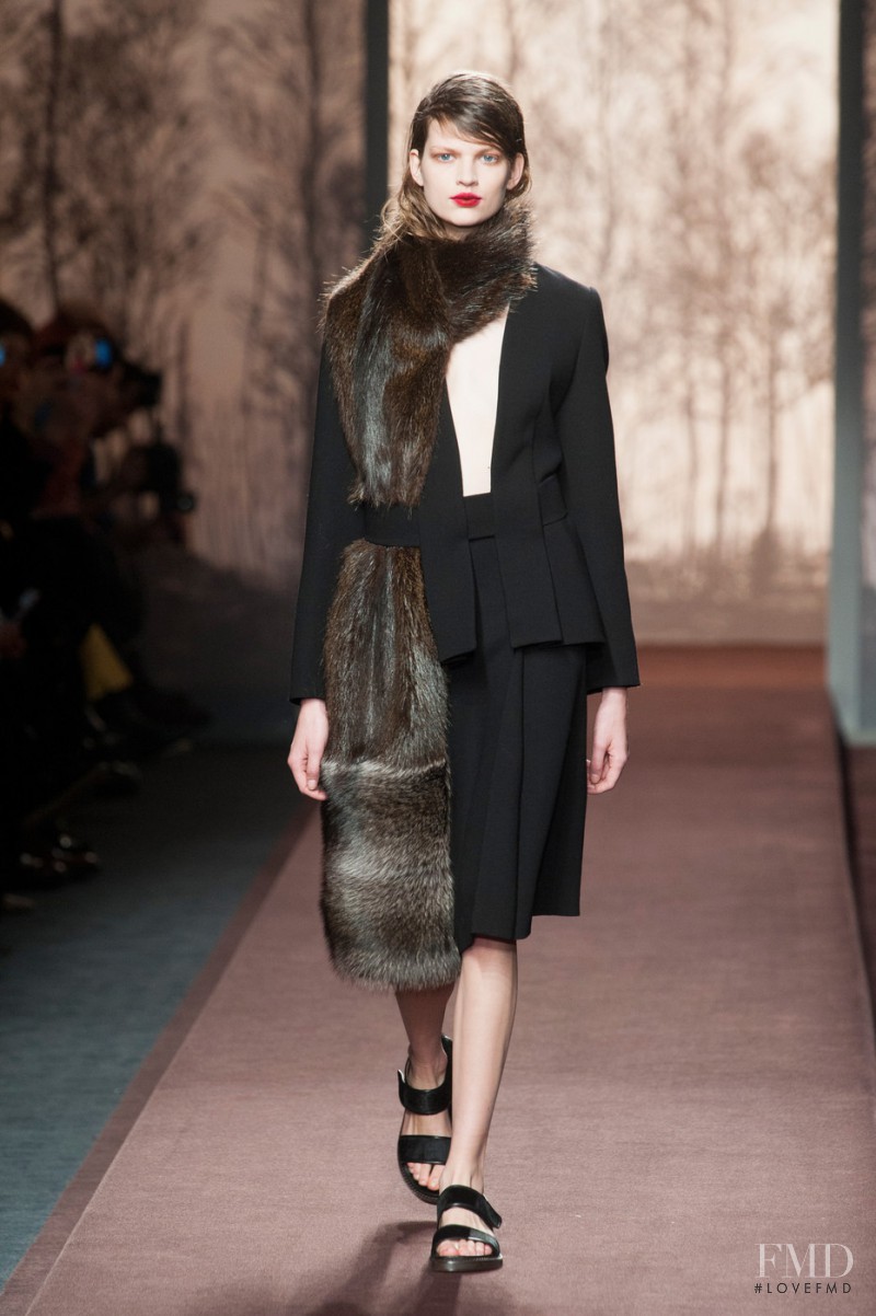 Bette Franke featured in  the Marni fashion show for Autumn/Winter 2013