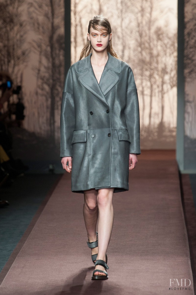 Tess Hellfeuer featured in  the Marni fashion show for Autumn/Winter 2013