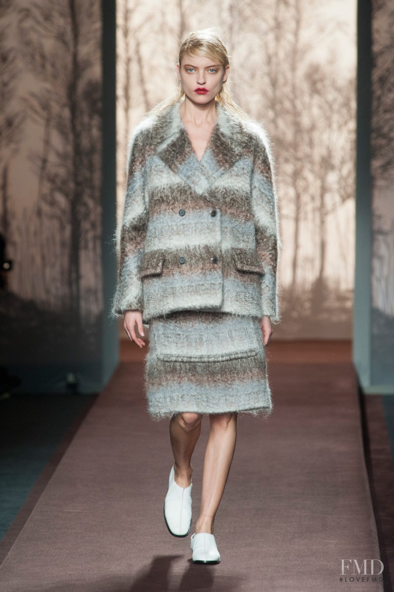 Martha Hunt featured in  the Marni fashion show for Autumn/Winter 2013