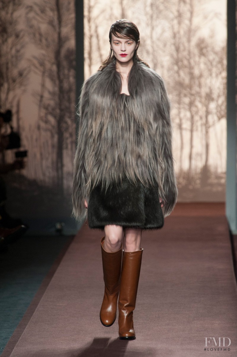 Marta Dyks featured in  the Marni fashion show for Autumn/Winter 2013