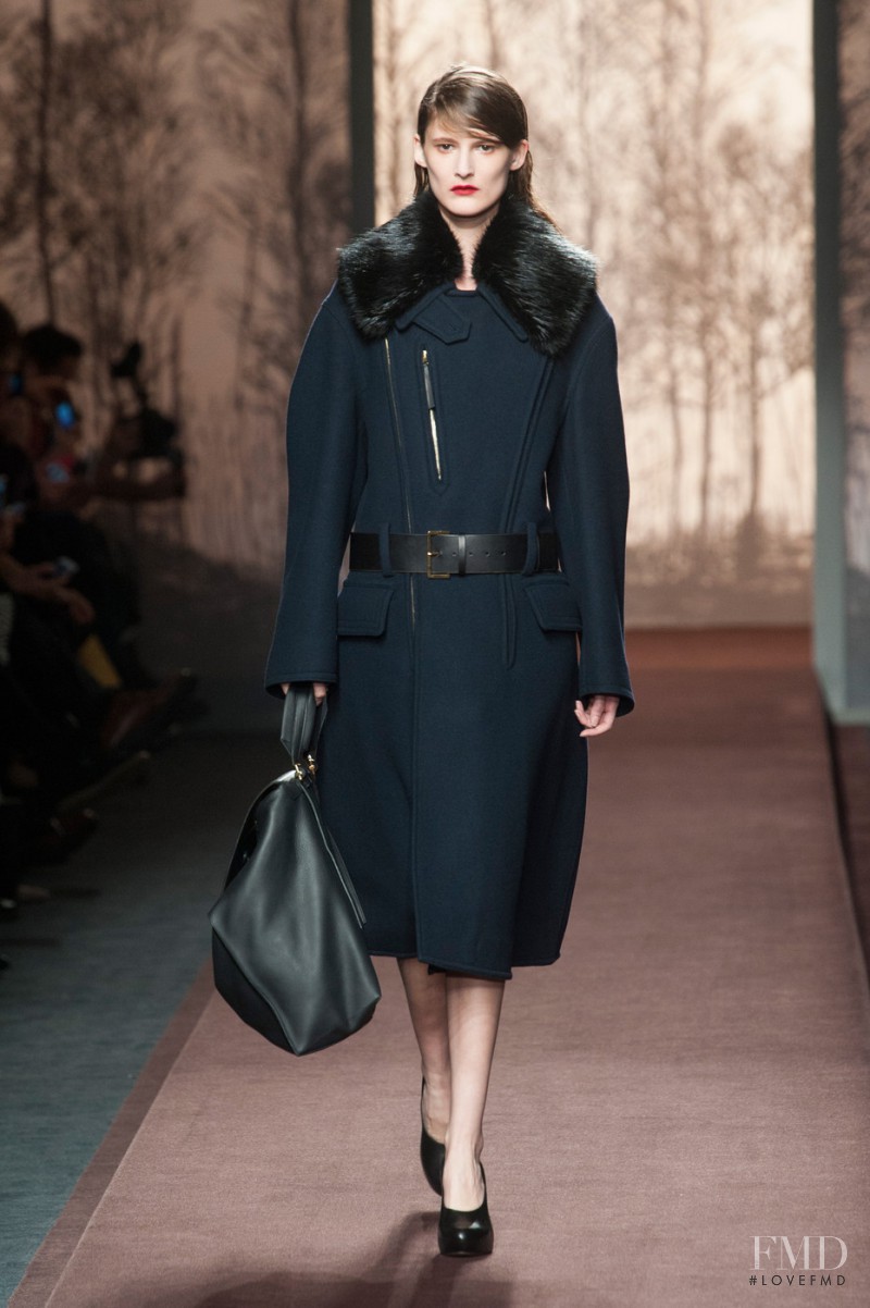 Marie Piovesan featured in  the Marni fashion show for Autumn/Winter 2013