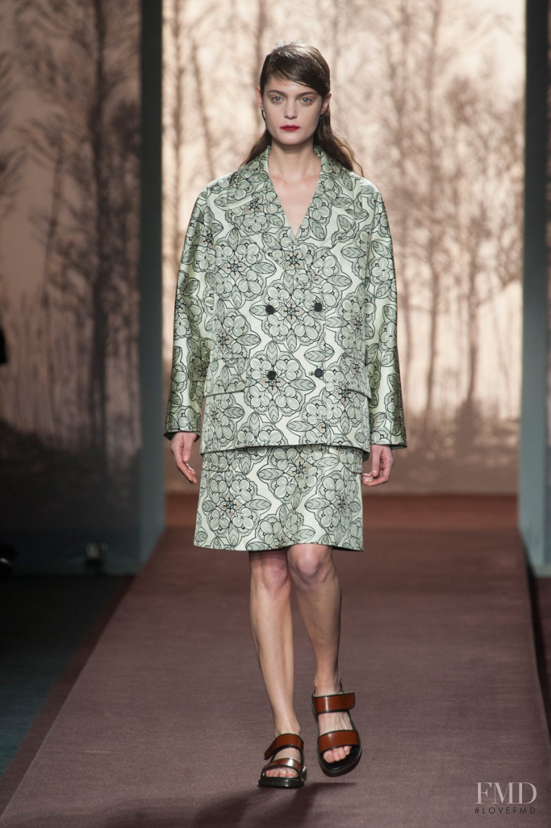 Marina Pérez featured in  the Marni fashion show for Autumn/Winter 2013