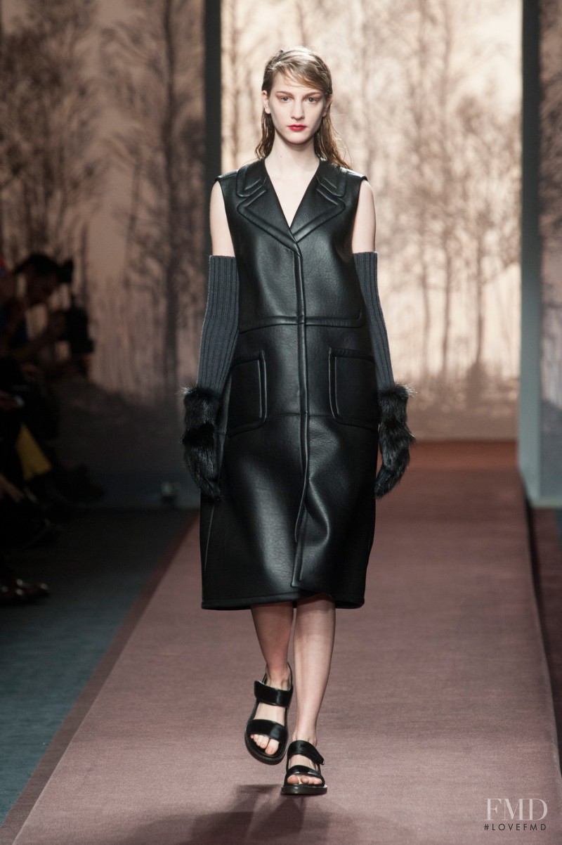 Rosanna Georgiou featured in  the Marni fashion show for Autumn/Winter 2013