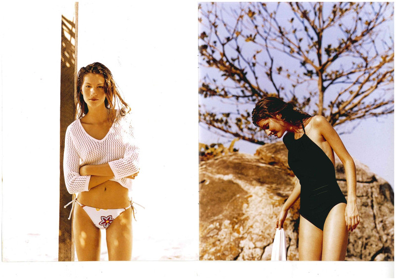Gisele Bundchen featured in  the Lenny advertisement for Spring/Summer 1997