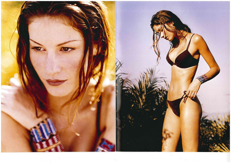 Gisele Bundchen featured in  the Lenny advertisement for Spring/Summer 1997