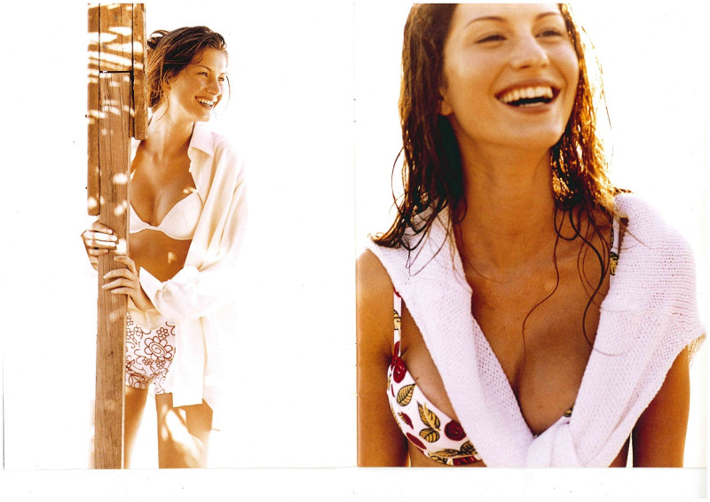 Gisele Bundchen featured in  the Lenny advertisement for Spring/Summer 1997