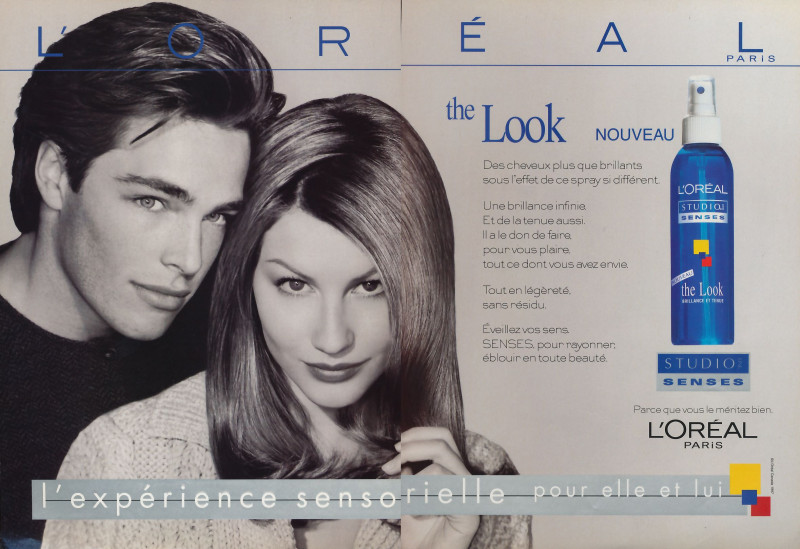 Gisele Bundchen featured in  the L\'Oreal Paris advertisement for Spring/Summer 1997