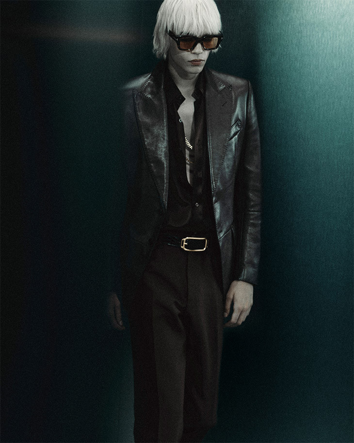 Ilias Loopmans featured in  the Tom Ford advertisement for Fall 2024