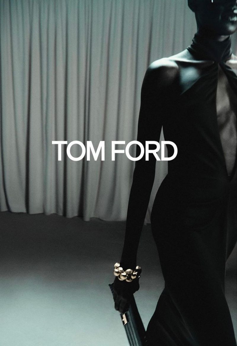Alaato Jazyper featured in  the Tom Ford advertisement for Fall 2024