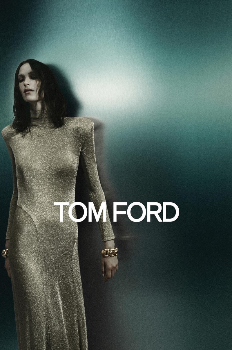 Jeanne Cadieu featured in  the Tom Ford advertisement for Fall 2024