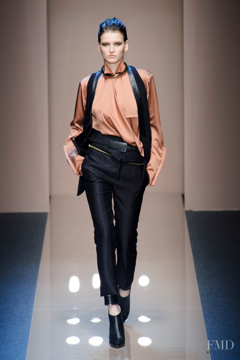 Katlin Aas featured in  the Gianfranco Ferré fashion show for Autumn/Winter 2013