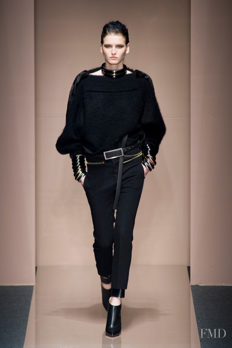 Katlin Aas featured in  the Gianfranco Ferré fashion show for Autumn/Winter 2013