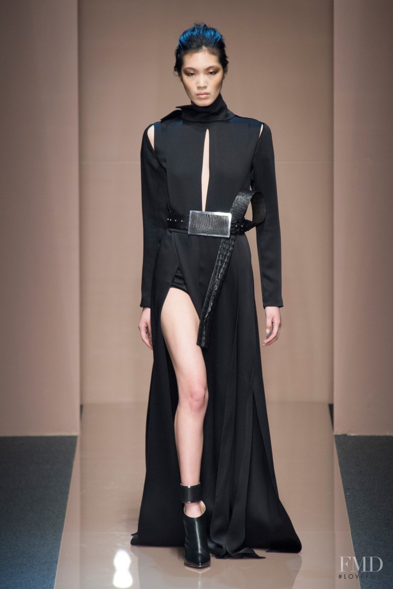 Iris van Berne featured in  the Gianfranco Ferré fashion show for Autumn/Winter 2013