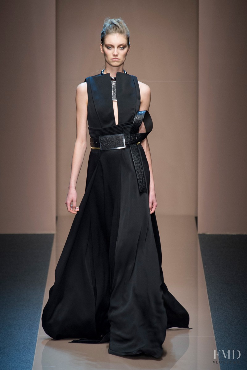 Chiharu Okunugi featured in  the Gianfranco Ferré fashion show for Autumn/Winter 2013