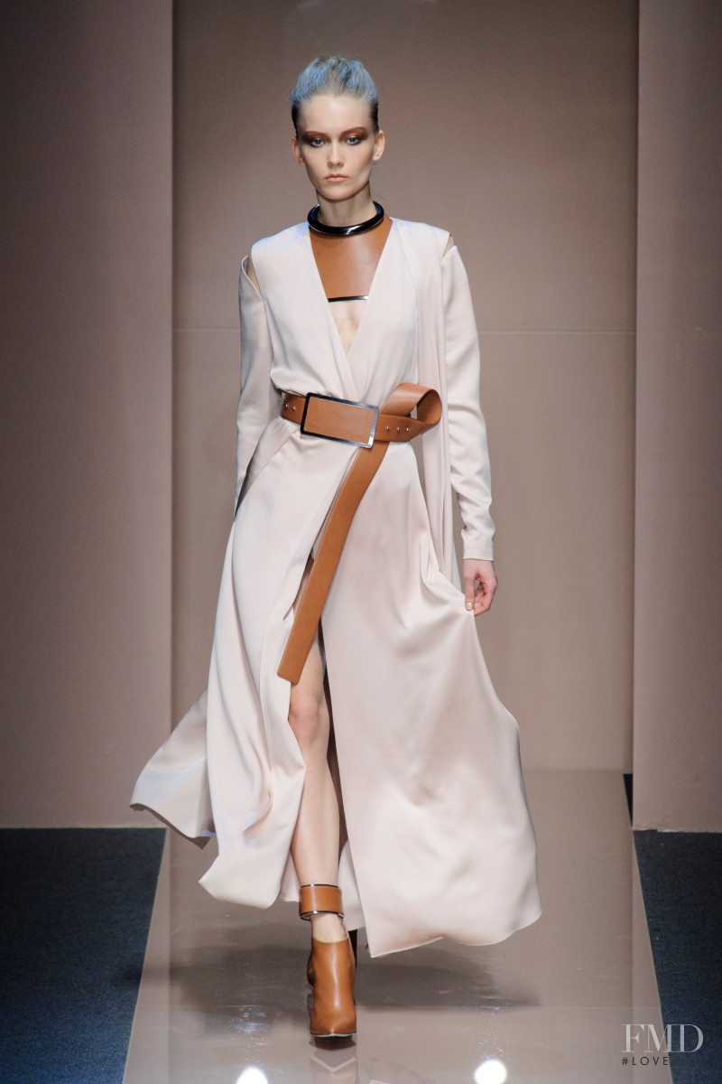 Katerina Ryabinkina featured in  the Gianfranco Ferré fashion show for Autumn/Winter 2013