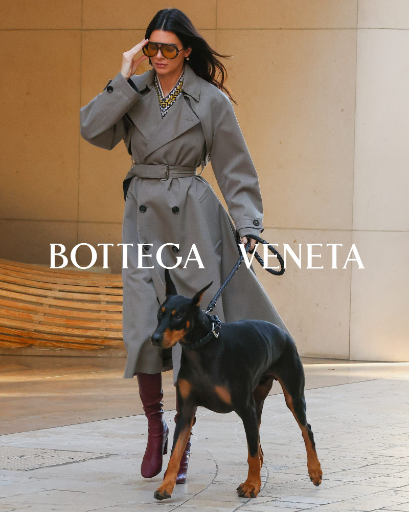 Kendall Jenner featured in  the Bottega Veneta advertisement for Pre-Spring 2024