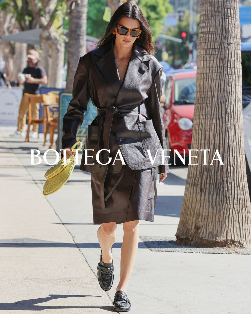 Kendall Jenner featured in  the Bottega Veneta advertisement for Pre-Spring 2024