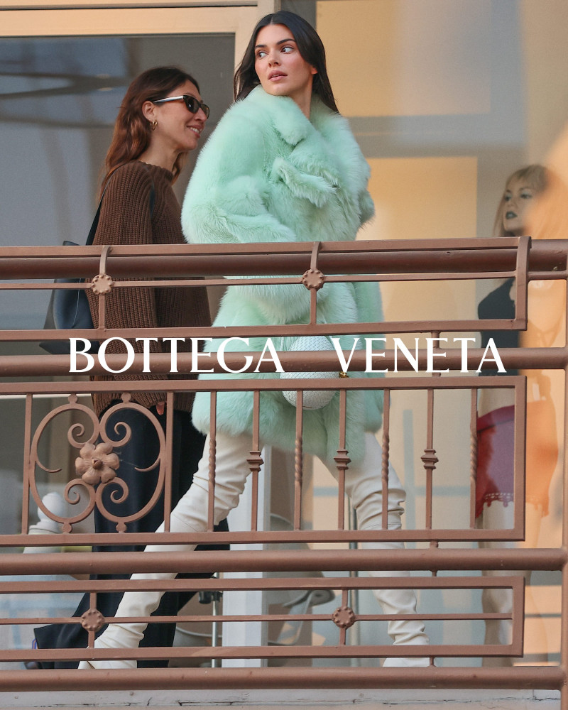 Kendall Jenner featured in  the Bottega Veneta advertisement for Pre-Spring 2024