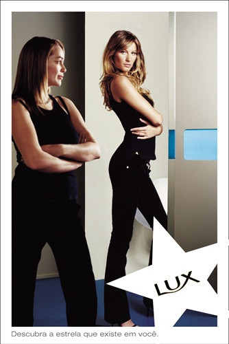 Gisele Bundchen featured in  the lux Soap advertisement for Spring/Summer 2003