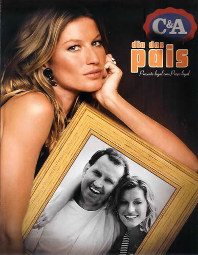 Gisele Bundchen featured in  the C&A advertisement for Autumn/Winter 2004